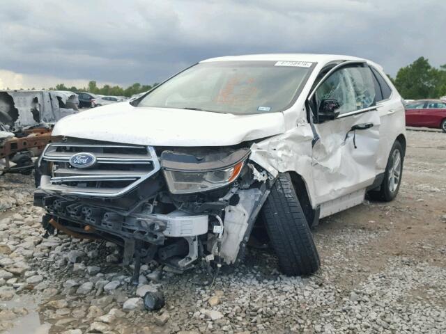 2FMPK3K95GBB44640 - 2016 FORD EDGE TITAN WHITE photo 2