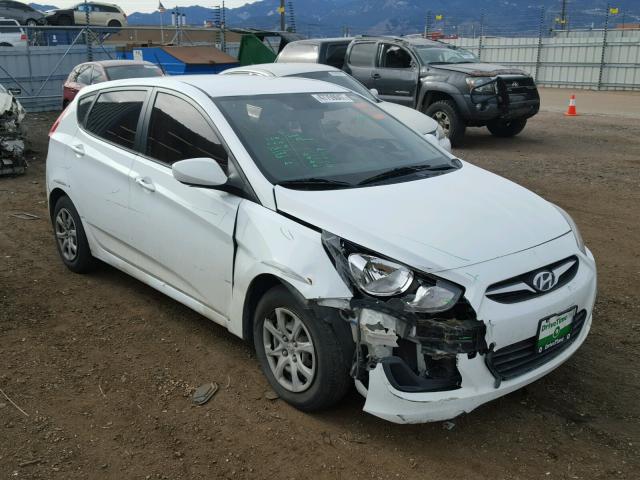 KMHCT5AE8CU042257 - 2012 HYUNDAI ACCENT GLS WHITE photo 1