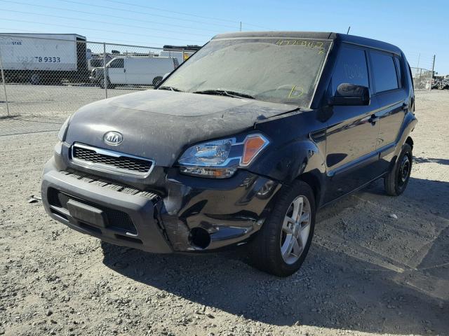 KNDJT2A27B7232256 - 2011 KIA SOUL + BLACK photo 2