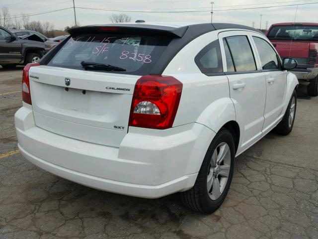 1B3CB4HA4AD600821 - 2010 DODGE CALIBER SX WHITE photo 4