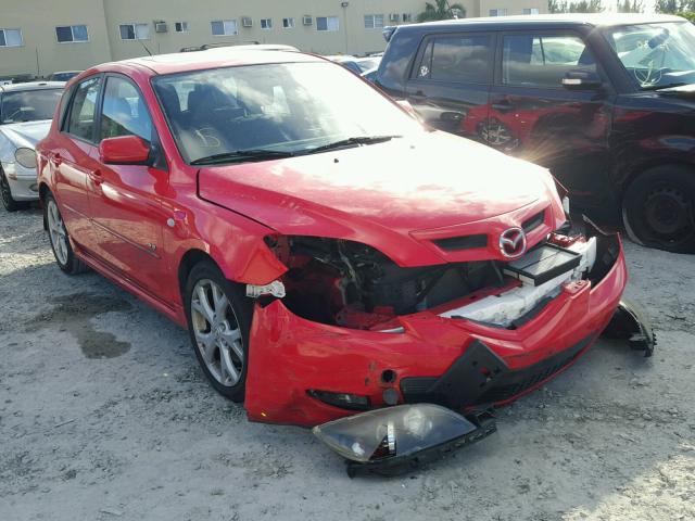 JM1BK343181817640 - 2008 MAZDA 3 HATCHBAC RED photo 1