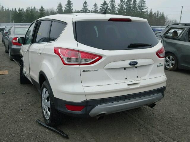 1FMCU0GX1DUD42653 - 2013 FORD ESCAPE SE WHITE photo 3