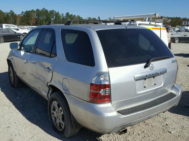 2HNYD18616H538517 - 2006 ACURA MDX TOURIN SILVER photo 3