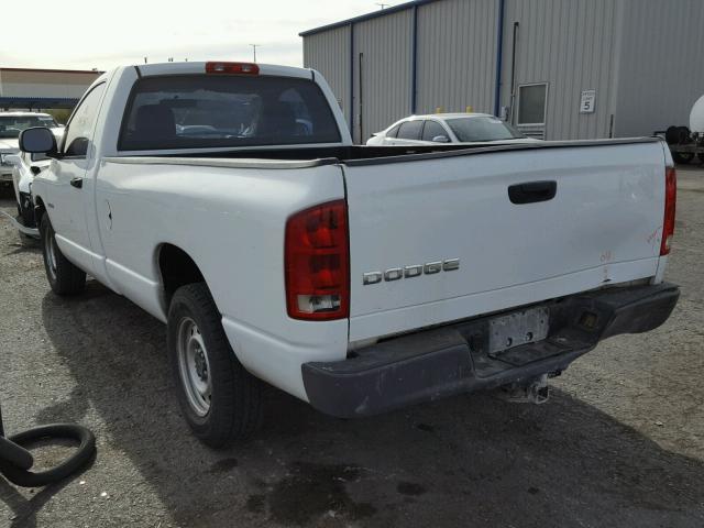 1D7HA16K04J218816 - 2004 DODGE RAM 1500 S WHITE photo 3