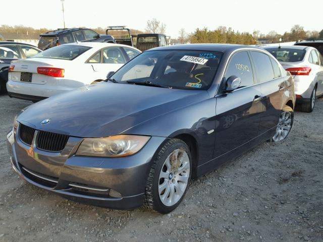 WBAVD53538A010524 - 2008 BMW 335 XI GRAY photo 2