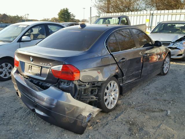 WBAVD53538A010524 - 2008 BMW 335 XI GRAY photo 4