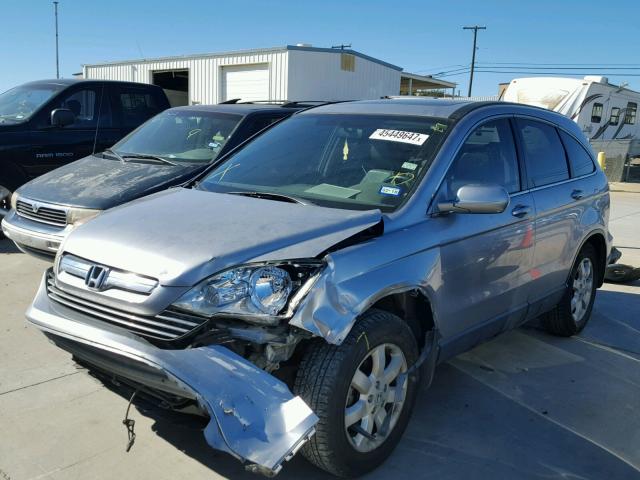 JHLRE38778C045736 - 2008 HONDA CR-V EXL SILVER photo 2