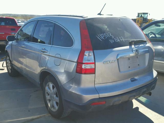 JHLRE38778C045736 - 2008 HONDA CR-V EXL SILVER photo 3