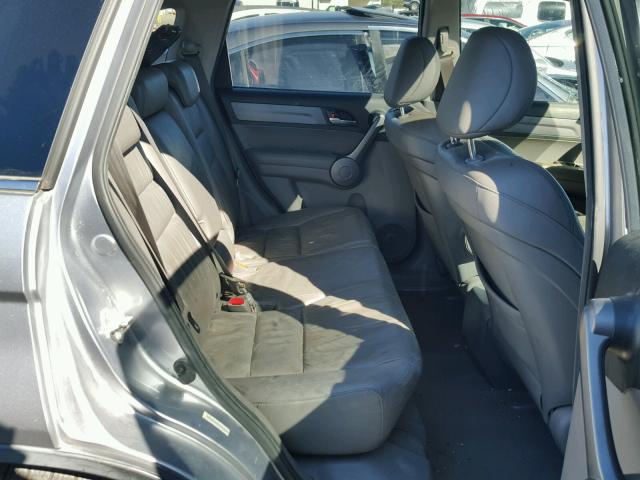 JHLRE38778C045736 - 2008 HONDA CR-V EXL SILVER photo 6