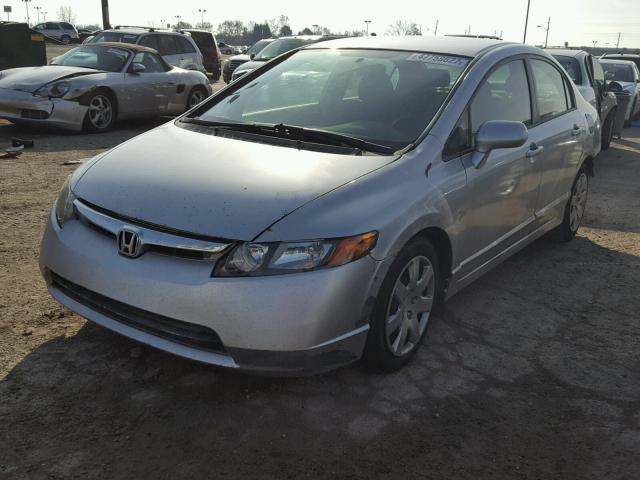 1HGFA16507L027094 - 2007 HONDA CIVIC LX SILVER photo 2