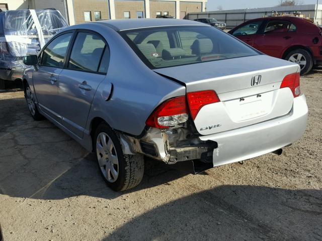 1HGFA16507L027094 - 2007 HONDA CIVIC LX SILVER photo 3