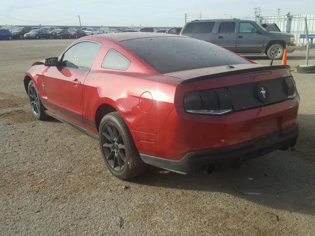 1ZVBP8AN0A5155629 - 2010 FORD MUSTANG RED photo 3