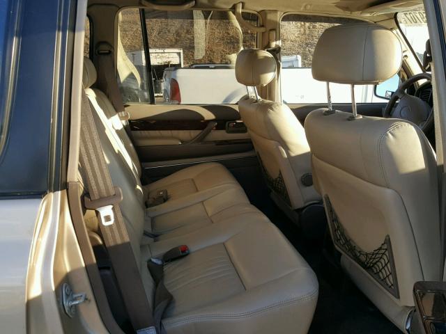 JT6HJ88J8T0150297 - 1996 LEXUS LX 450 BEIGE photo 6