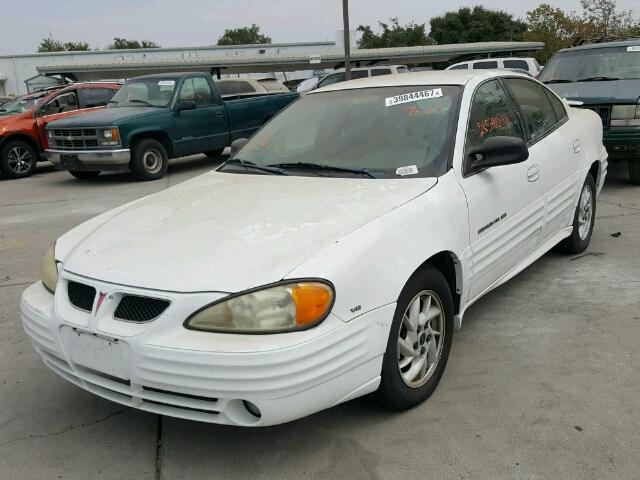 1G2NF52E51M637751 - 2001 PONTIAC GRAND AM S WHITE photo 2