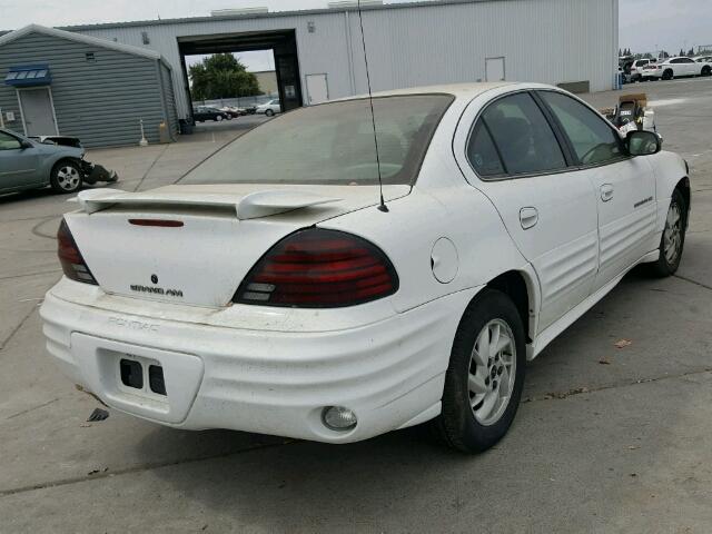 1G2NF52E51M637751 - 2001 PONTIAC GRAND AM S WHITE photo 4