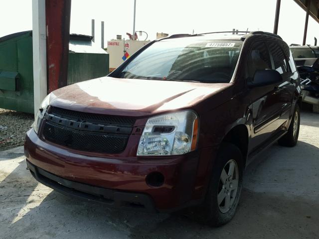 2CNDL13F276017748 - 2007 CHEVROLET EQUINOX LS RED photo 2