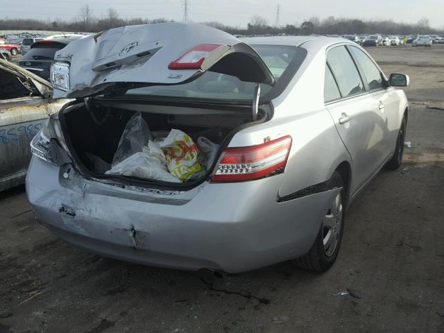 4T1BF3EK1BU211038 - 2011 TOYOTA CAMRY BASE SILVER photo 4