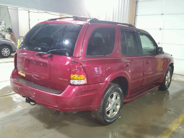 1GHDT13S732175375 - 2003 OLDSMOBILE BRAVADA RED photo 4