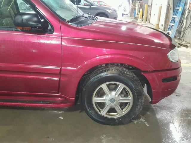 1GHDT13S732175375 - 2003 OLDSMOBILE BRAVADA RED photo 9