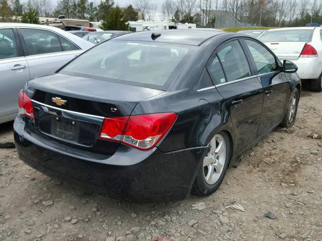 1G1PF5SC8C7300889 - 2012 CHEVROLET CRUZE LT BLACK photo 4