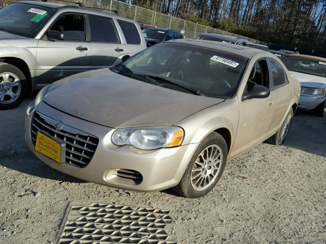 1C3AL46X25N560236 - 2005 CHRYSLER SEBRING GOLD photo 2