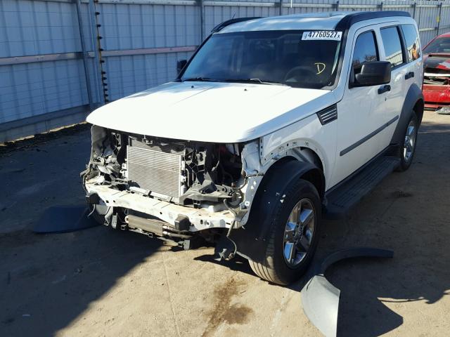 1D8GT28K47W706033 - 2007 DODGE NITRO SXT WHITE photo 2