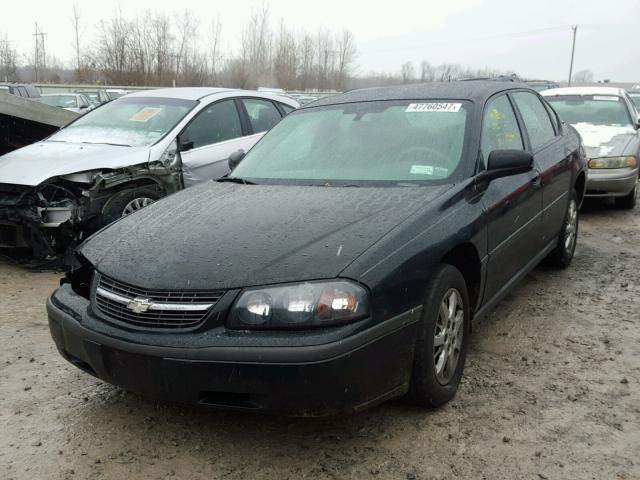 2G1WF52E559322606 - 2005 CHEVROLET IMPALA BLACK photo 2