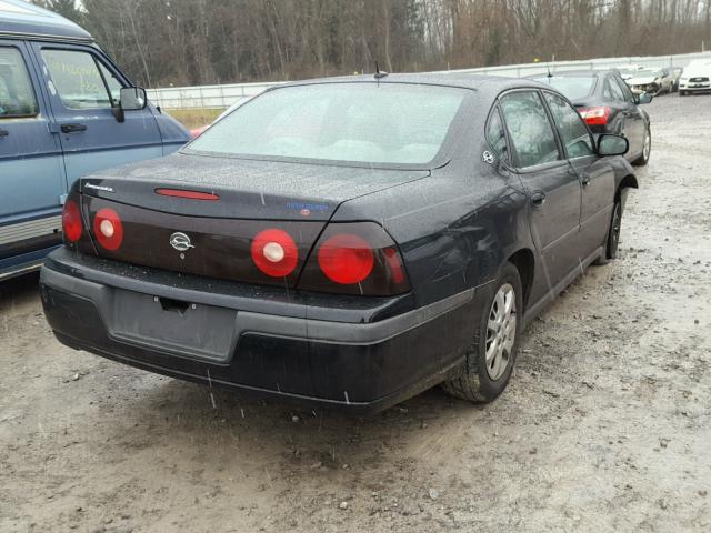 2G1WF52E559322606 - 2005 CHEVROLET IMPALA BLACK photo 4