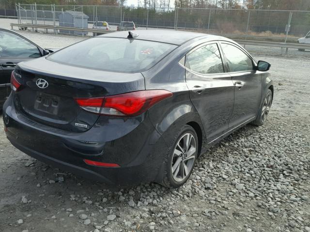 5NPDH4AE1GH659245 - 2016 HYUNDAI ELANTRA SE BLACK photo 4