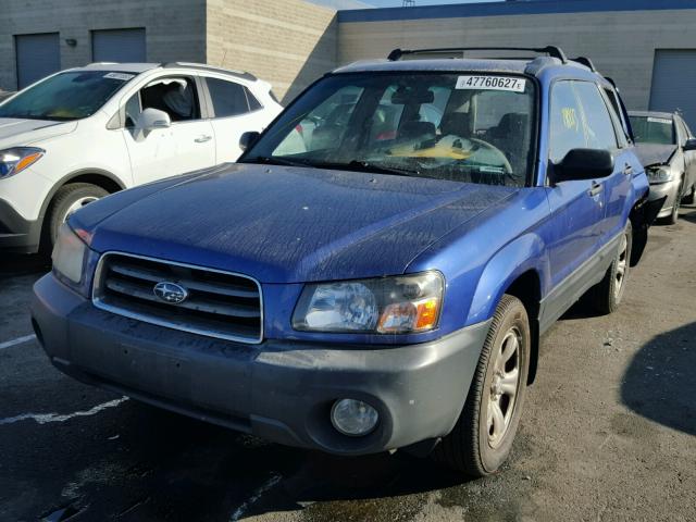 JF1SG63603H762067 - 2003 SUBARU FORESTER 2 BLUE photo 2