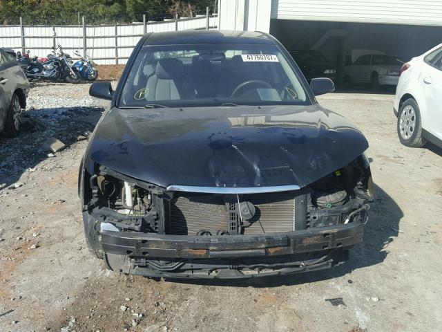 5NPET46C39H545924 - 2009 HYUNDAI SONATA GLS BLACK photo 9