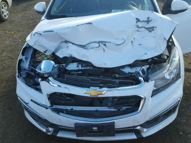 1G1PE5SB1F7102749 - 2015 CHEVROLET CRUZE LT WHITE photo 7