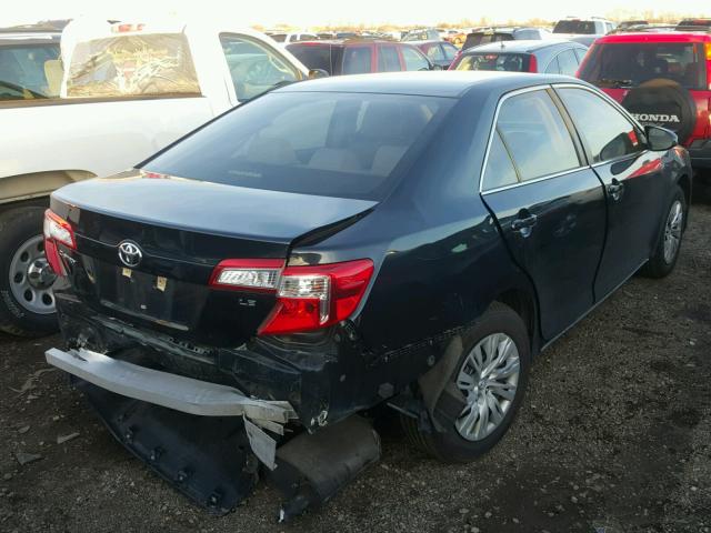 4T4BF1FK9ER364926 - 2014 TOYOTA CAMRY L BLACK photo 4