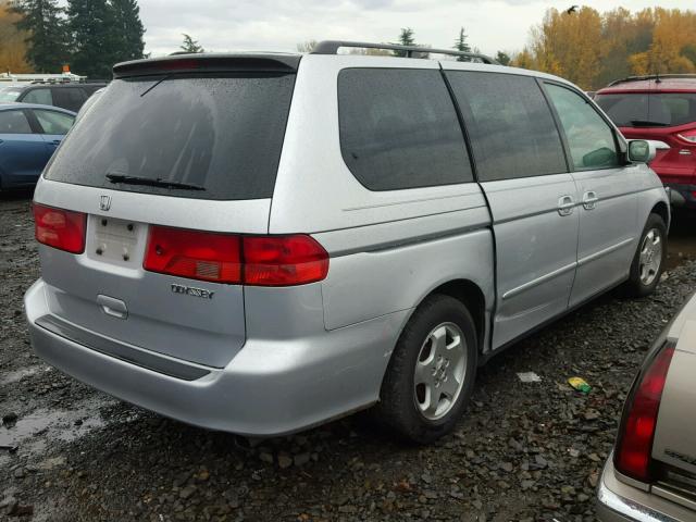 2HKRL18781H519422 - 2001 HONDA ODYSSEY EX SILVER photo 4