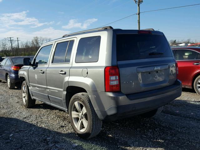 1C4NJRBB4DD279859 - 2013 JEEP PATRIOT SP GRAY photo 3