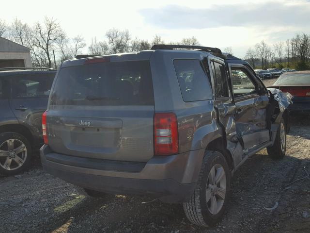 1C4NJRBB4DD279859 - 2013 JEEP PATRIOT SP GRAY photo 4