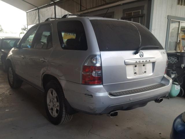 2HNYD18614H515221 - 2004 ACURA MDX TOURIN SILVER photo 3