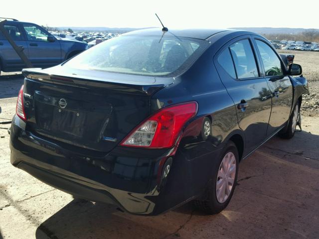 3N1CN7AP4FL805341 - 2015 NISSAN VERSA S BLACK photo 4