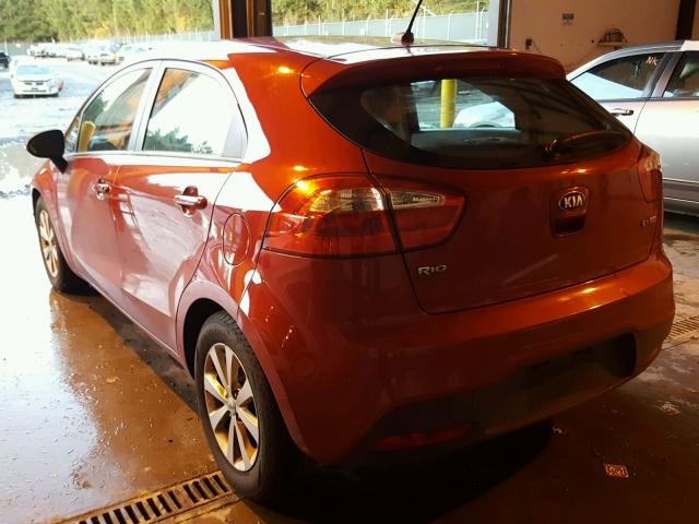 KNADN5A30D6291818 - 2013 KIA RIO EX RED photo 3