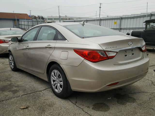 5NPEB4AC0BH062567 - 2011 HYUNDAI SONATA GLS TAN photo 3