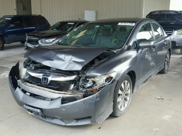 2HGFA16929H311927 - 2009 HONDA CIVIC EXL გრაფიტი ფოტო 2