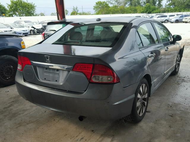 2HGFA16929H311927 - 2009 HONDA CIVIC EXL გრაფიტი ფოტო 4