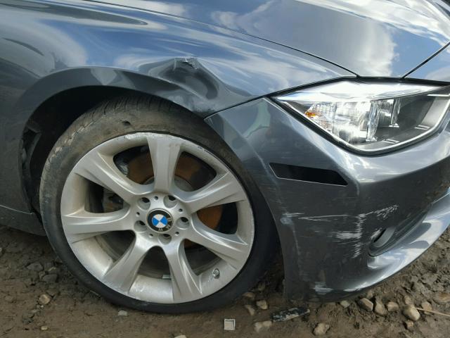 WBA3C3C59EP661163 - 2014 BMW 320 I GRAY photo 9