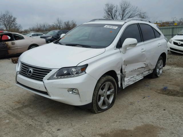 2T2BK1BA9FC269879 - 2015 LEXUS RX 350 WHITE photo 2