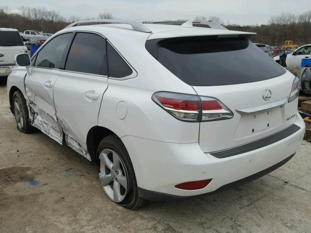 2T2BK1BA9FC269879 - 2015 LEXUS RX 350 WHITE photo 3