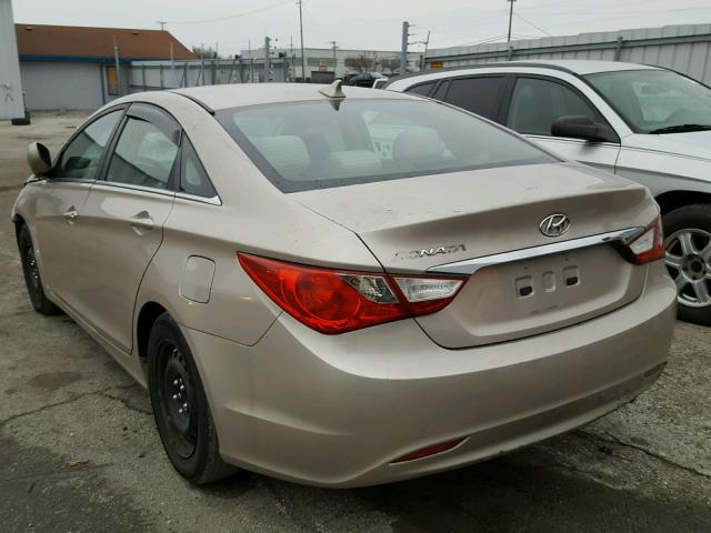 5NPEB4AC8BH277565 - 2011 HYUNDAI SONATA GLS BROWN photo 3