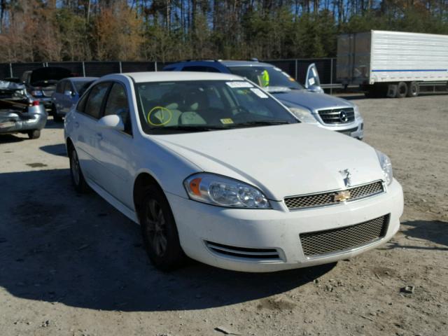 2G1WF5E35C1185186 - 2012 CHEVROLET IMPALA LS WHITE photo 1