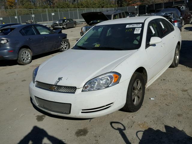 2G1WF5E35C1185186 - 2012 CHEVROLET IMPALA LS WHITE photo 2