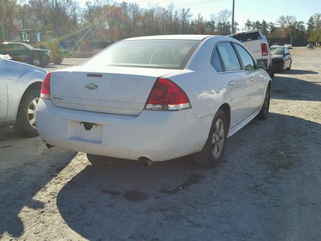 2G1WF5E35C1185186 - 2012 CHEVROLET IMPALA LS WHITE photo 4