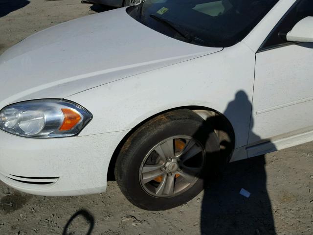2G1WF5E35C1185186 - 2012 CHEVROLET IMPALA LS WHITE photo 9